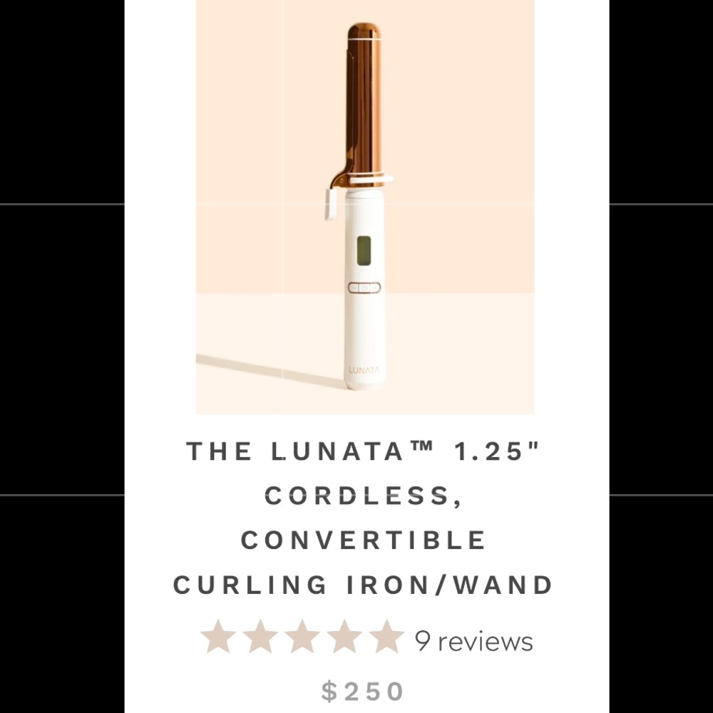 Lunata Cordless Curling Iron